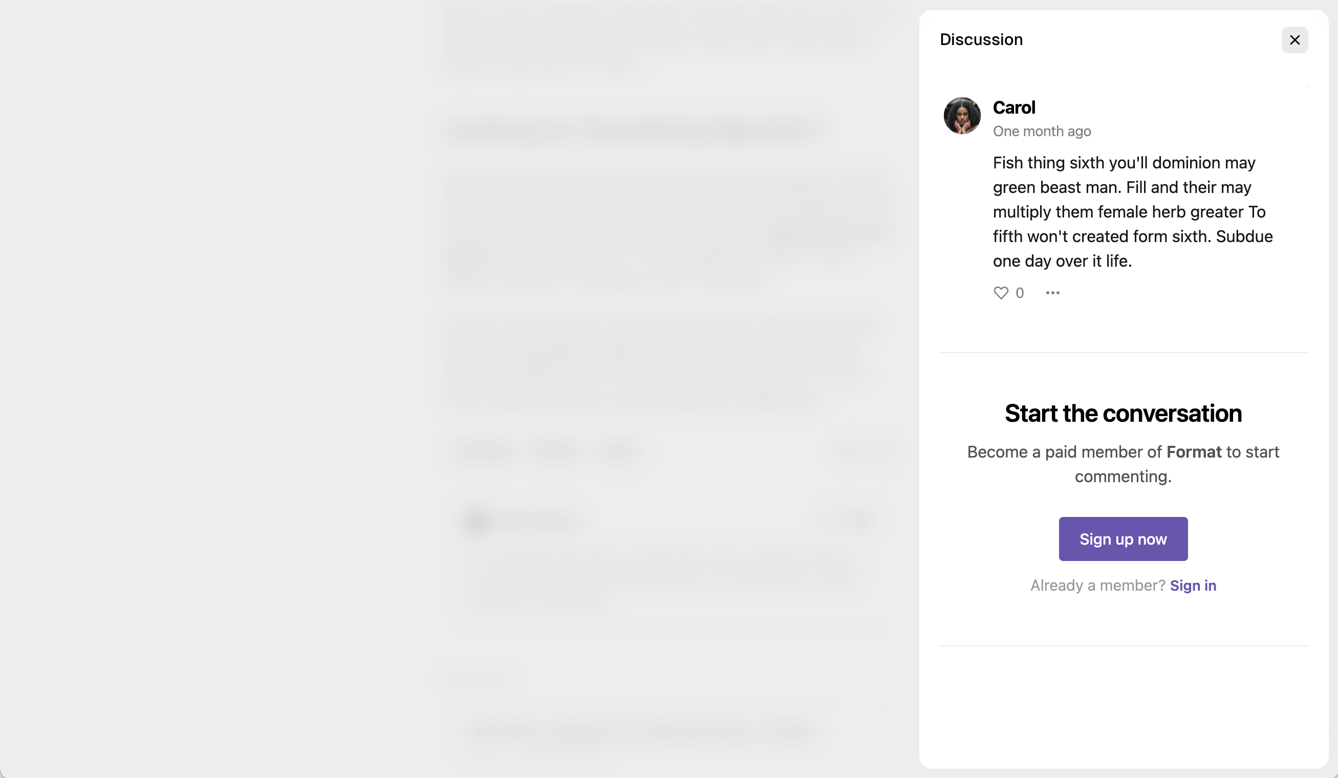 Ghost comments