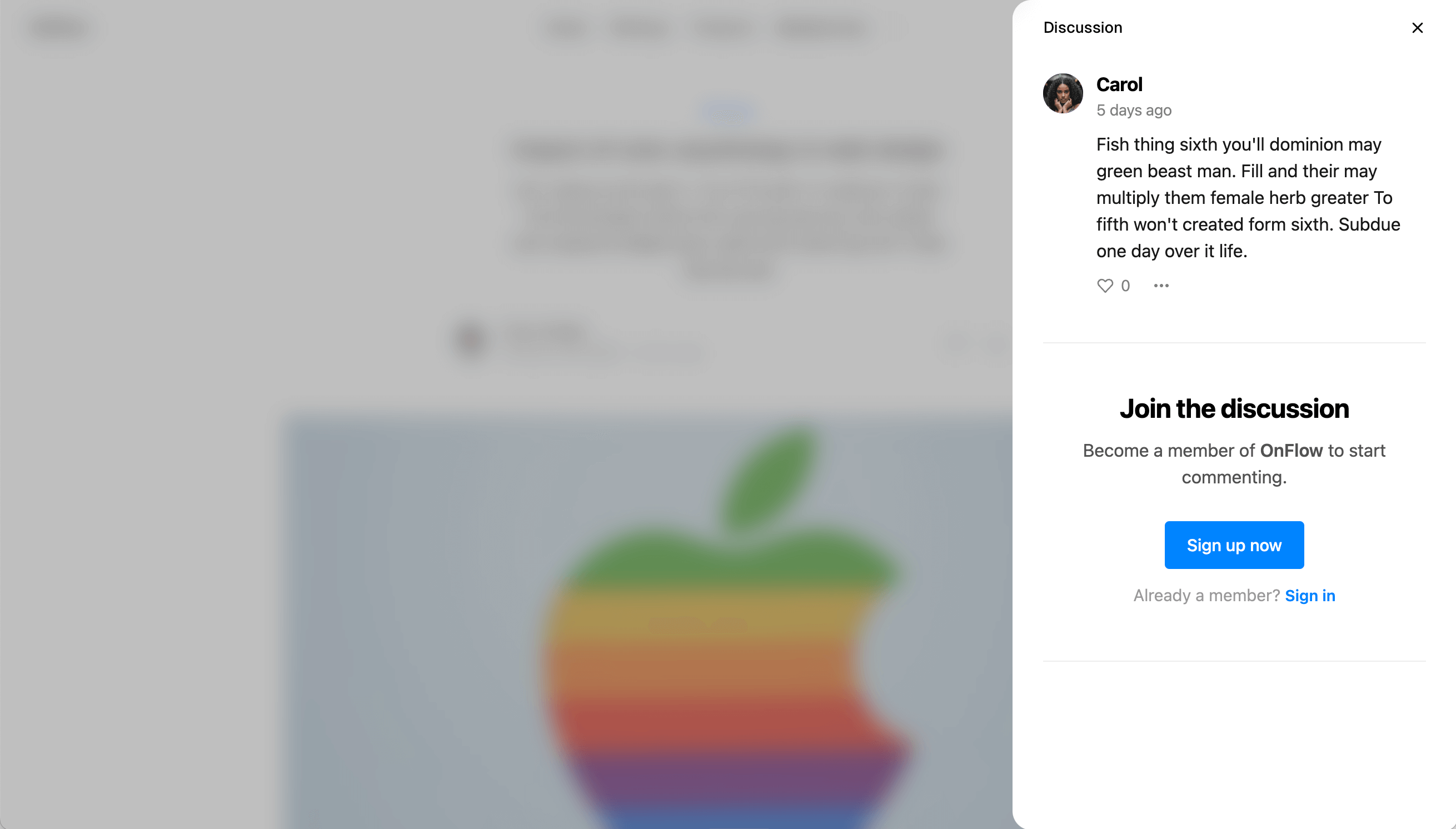 Ghost comments
