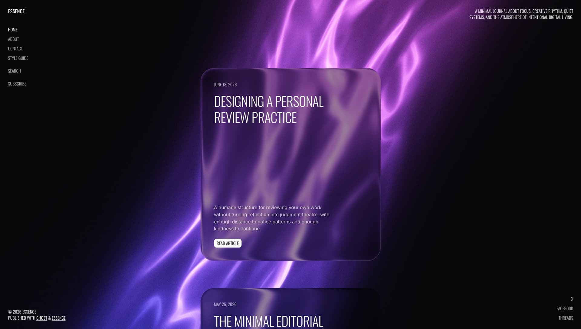 Post list with Liquid cards
