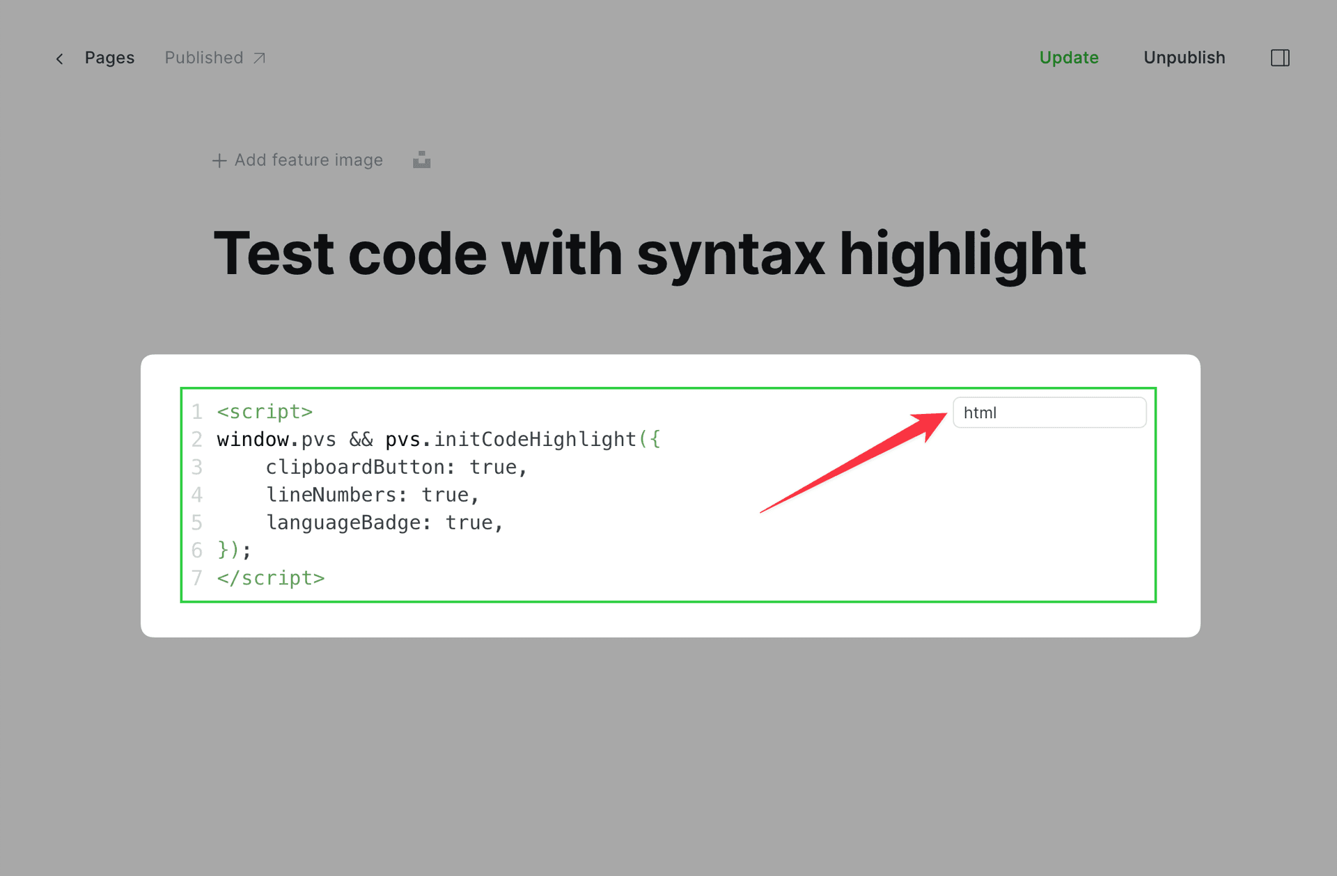 Code Syntax Highlight | Thoughts Theme Documentation | Priority Vision