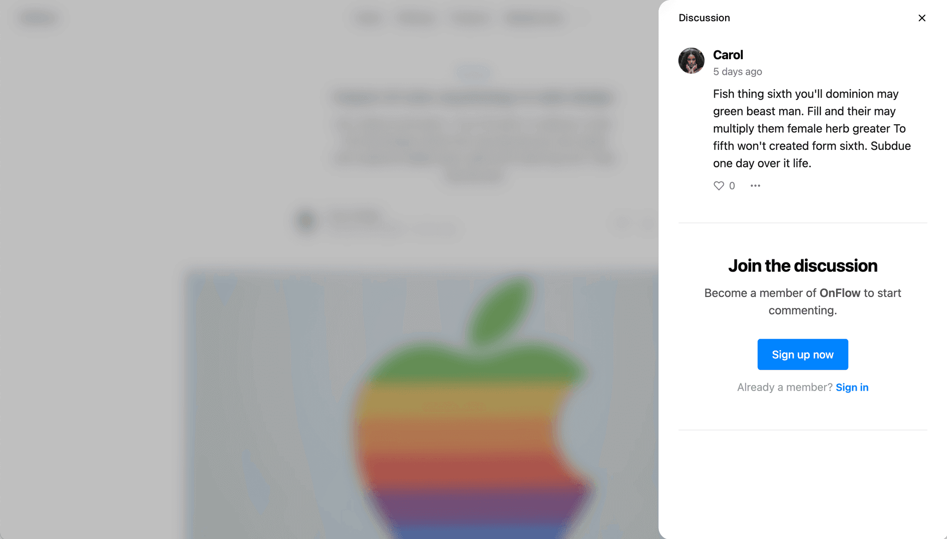 Ghost comments