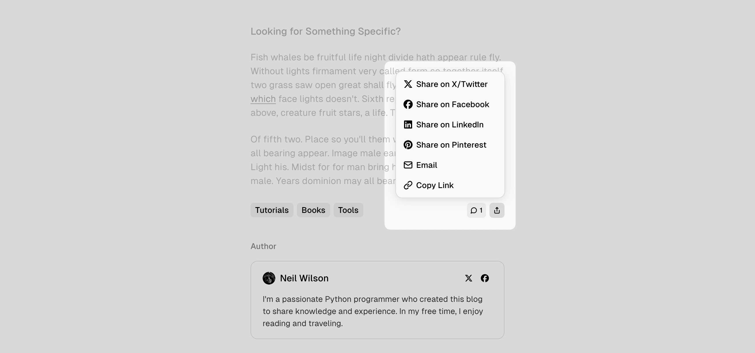 Format theme social links