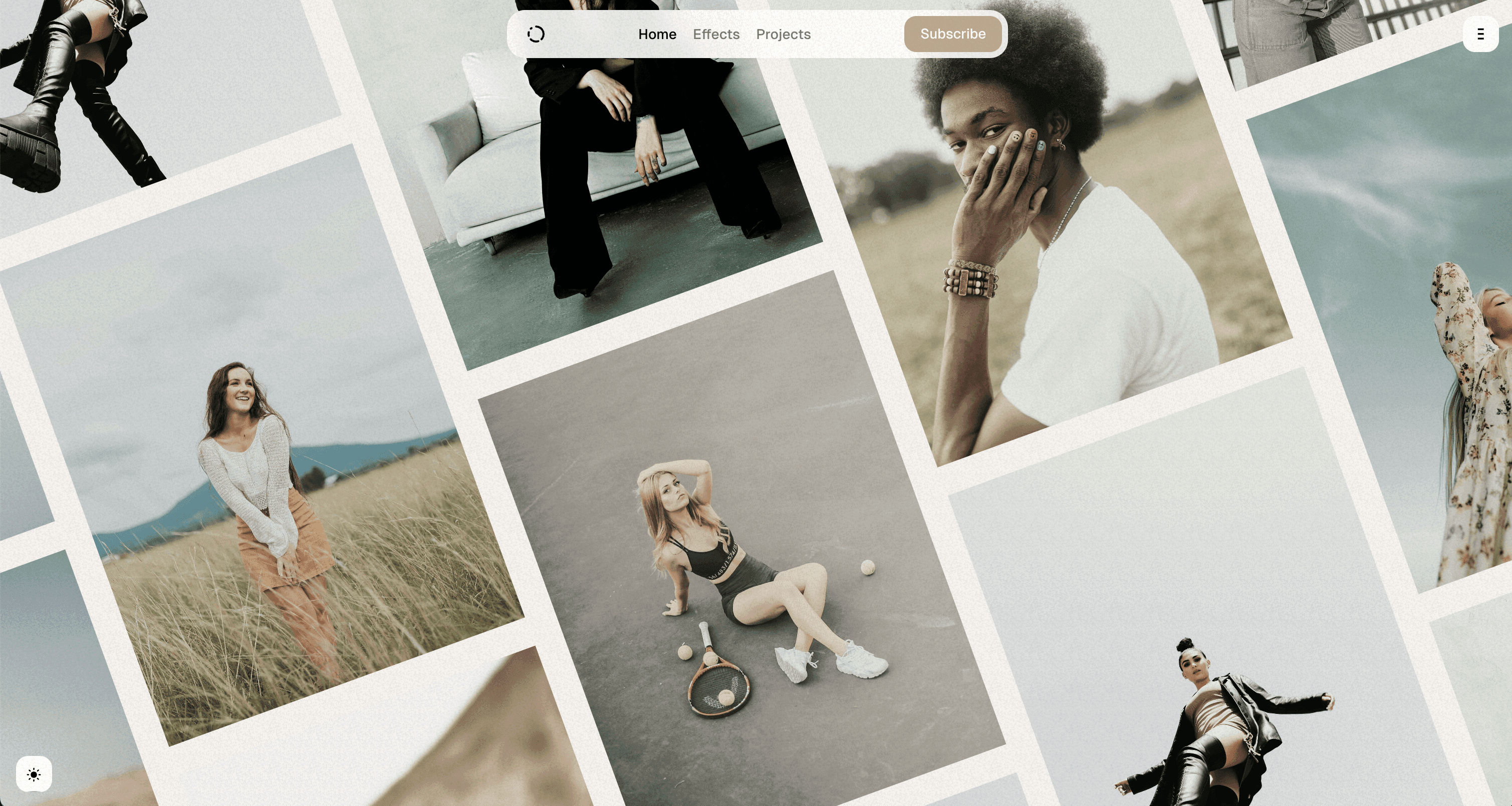 Moment theme preview