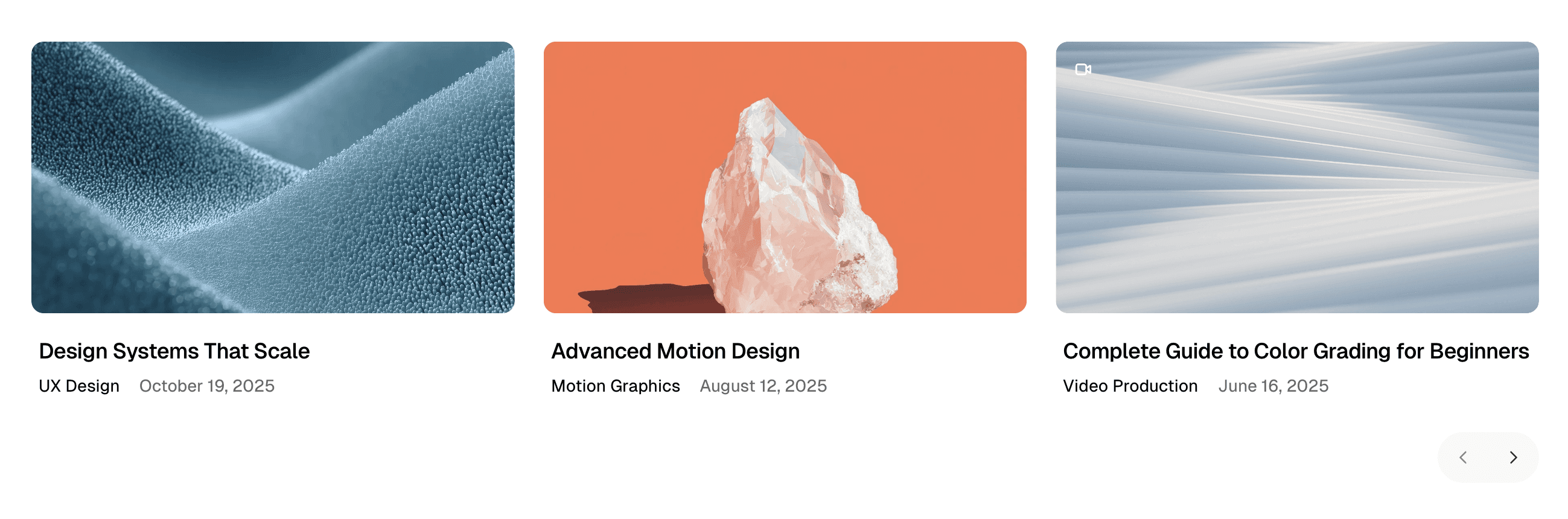 Featured posts carousel