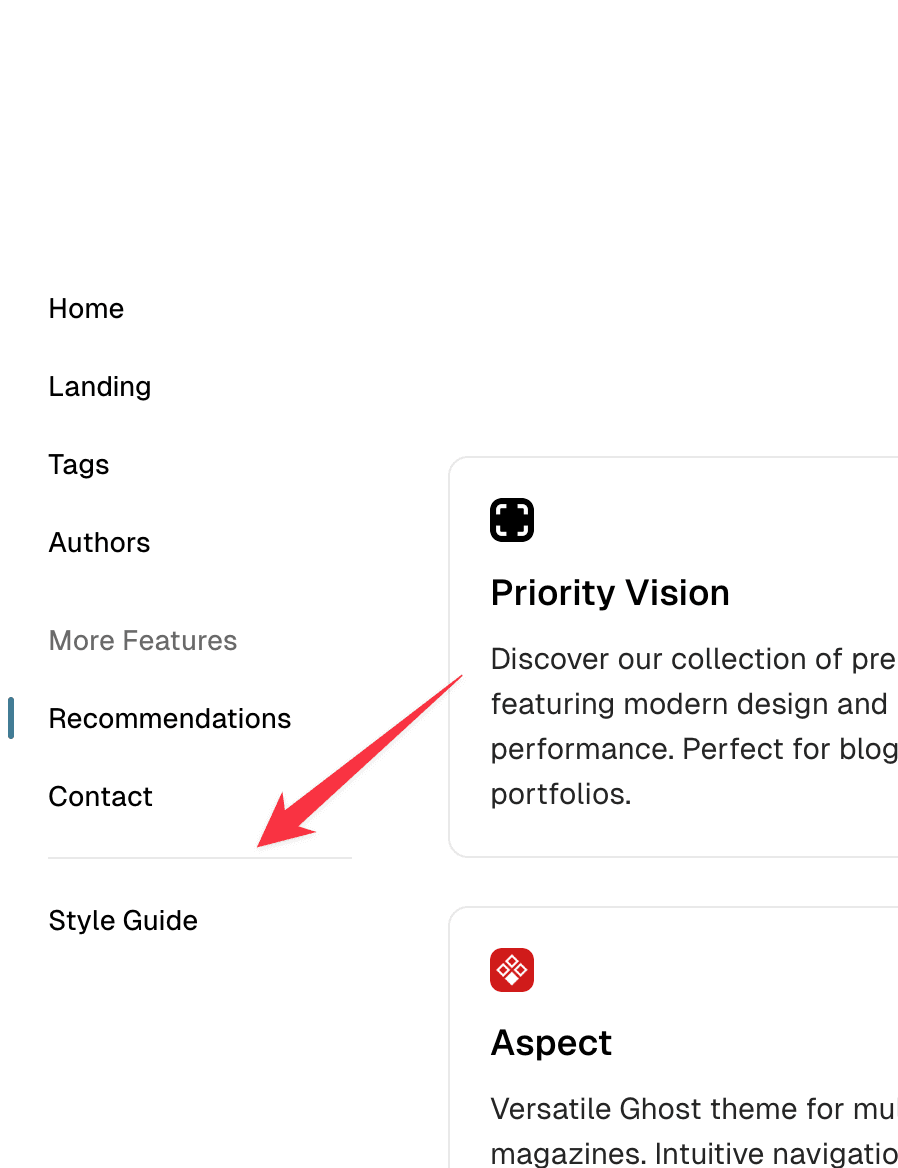 Scope theme navigation separator