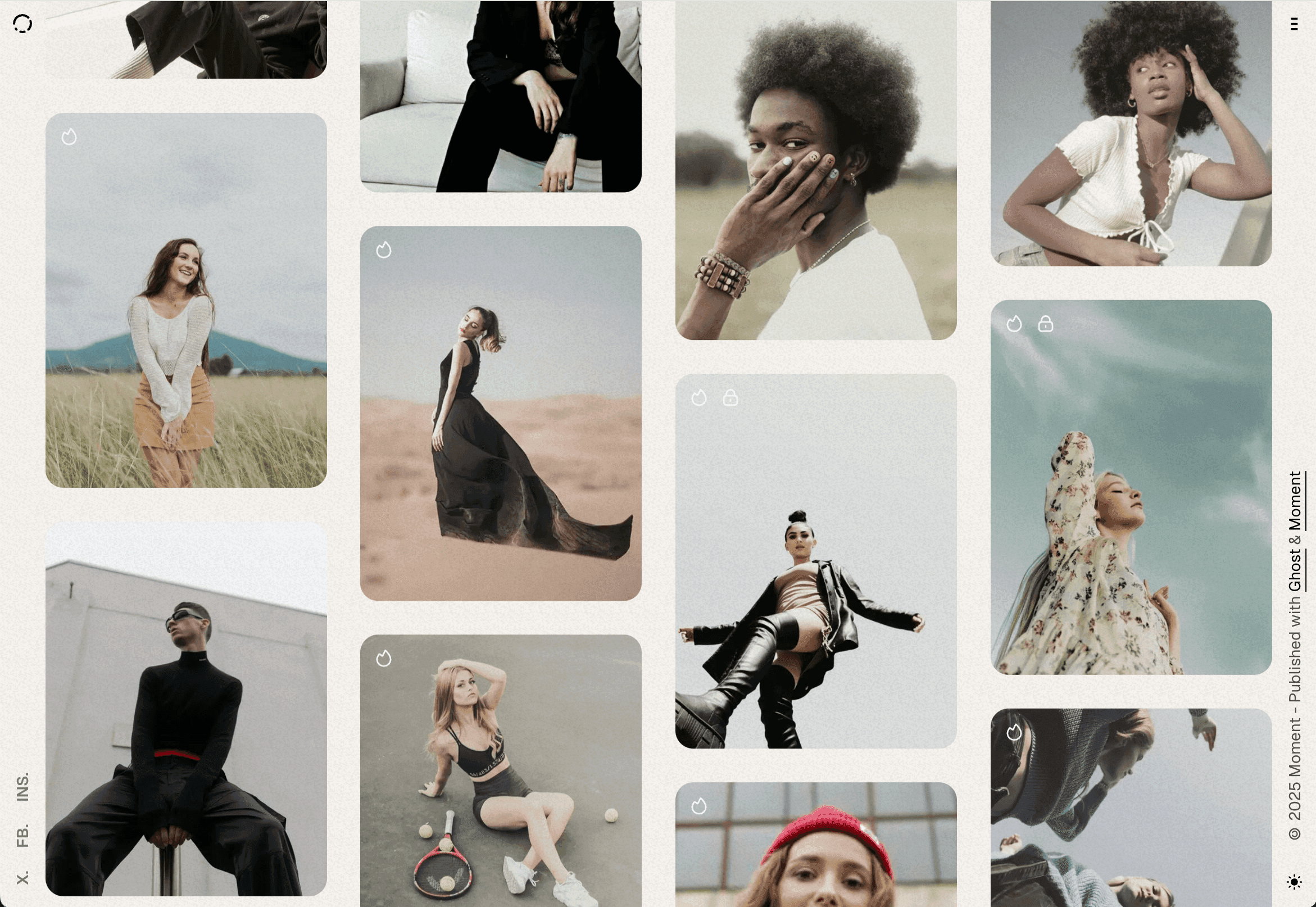 Masonry gallery layout