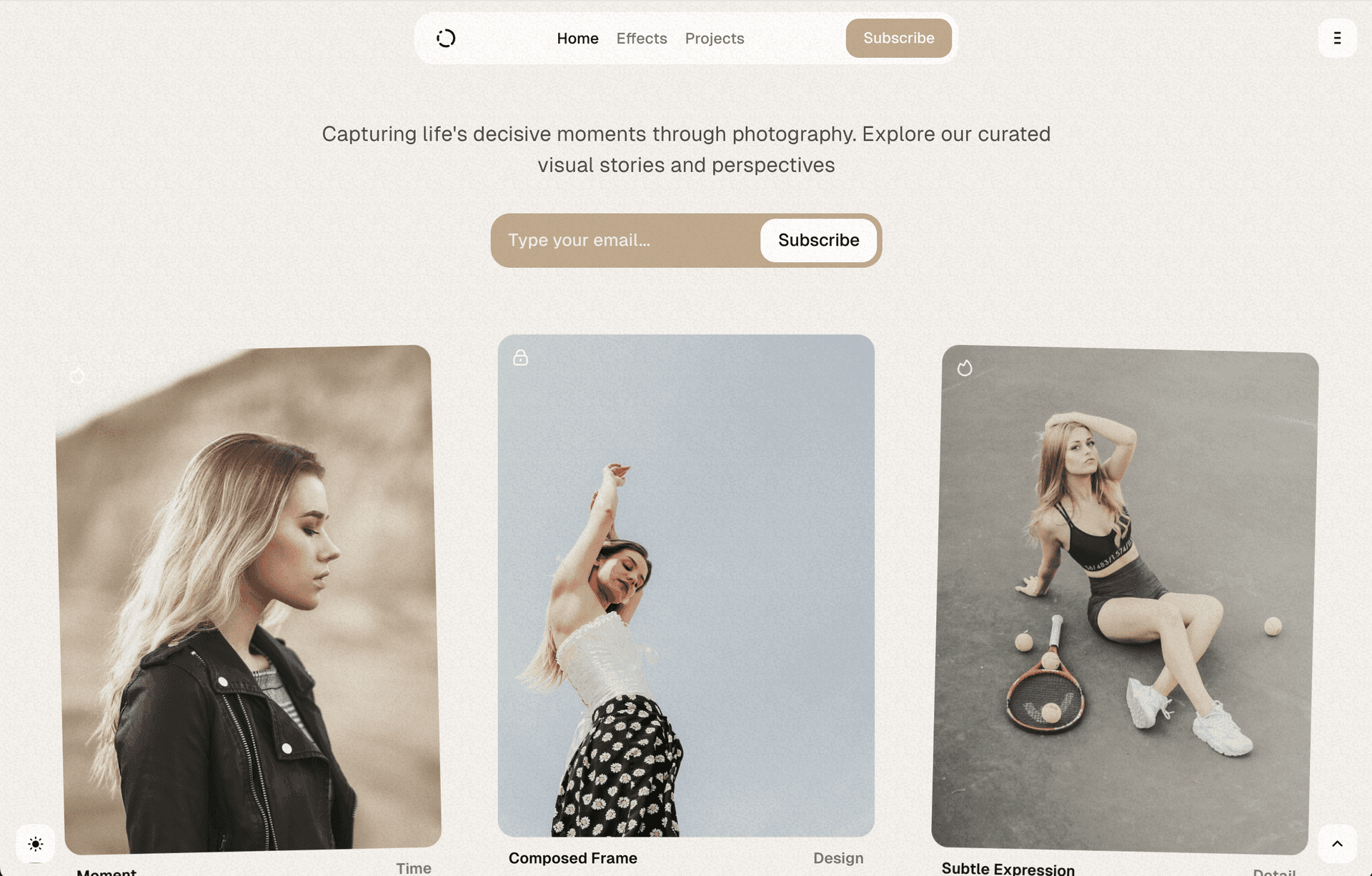 Home subscription form