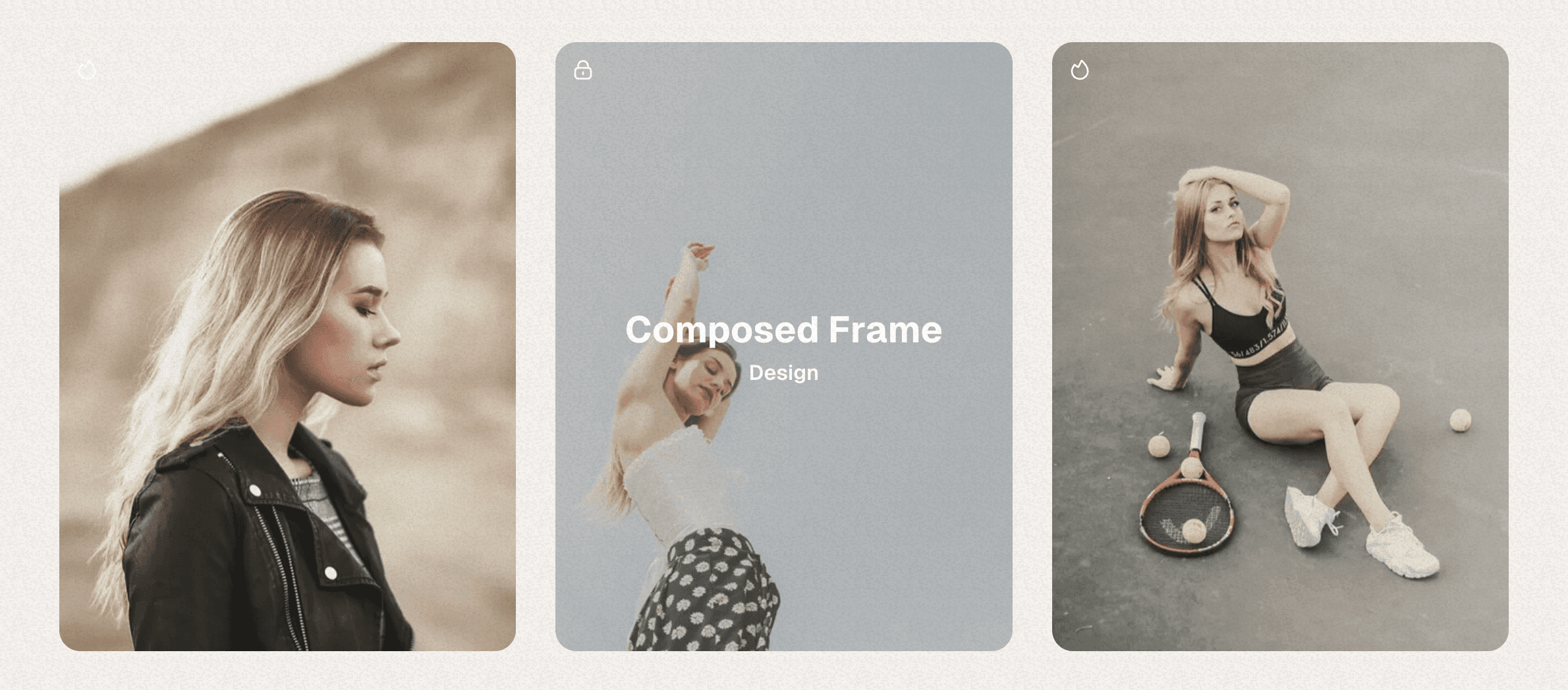 Hover photo card style