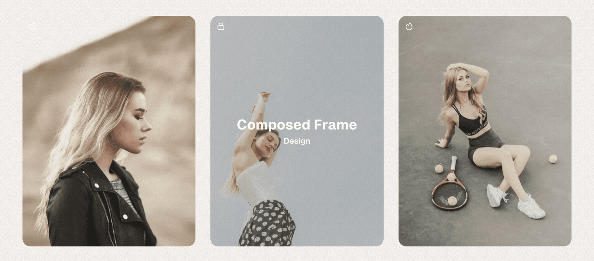 Hover photo card style