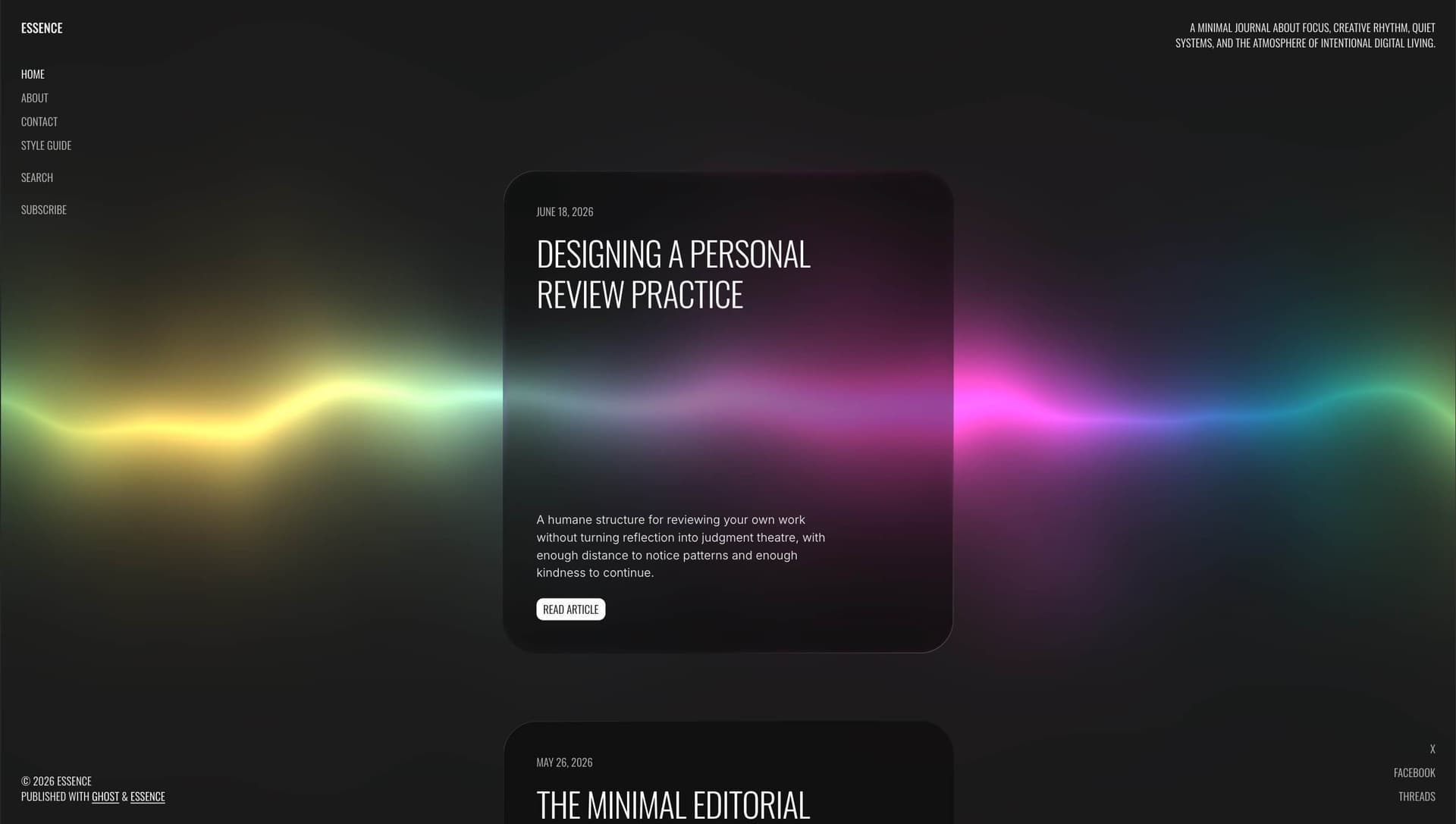Soft Aurora shader