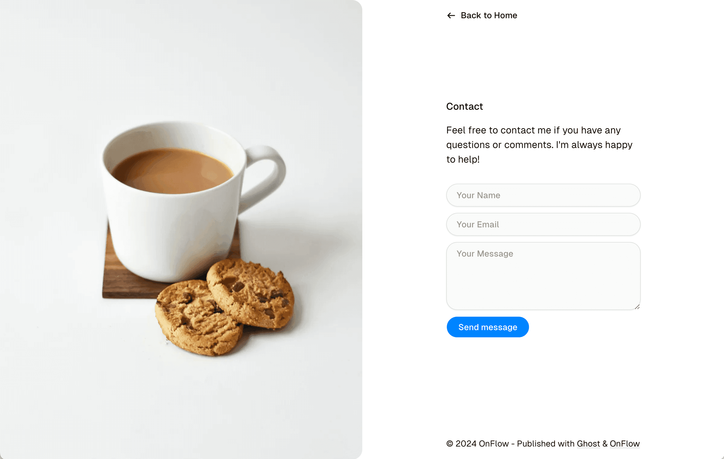 OnFlow theme Tags page
