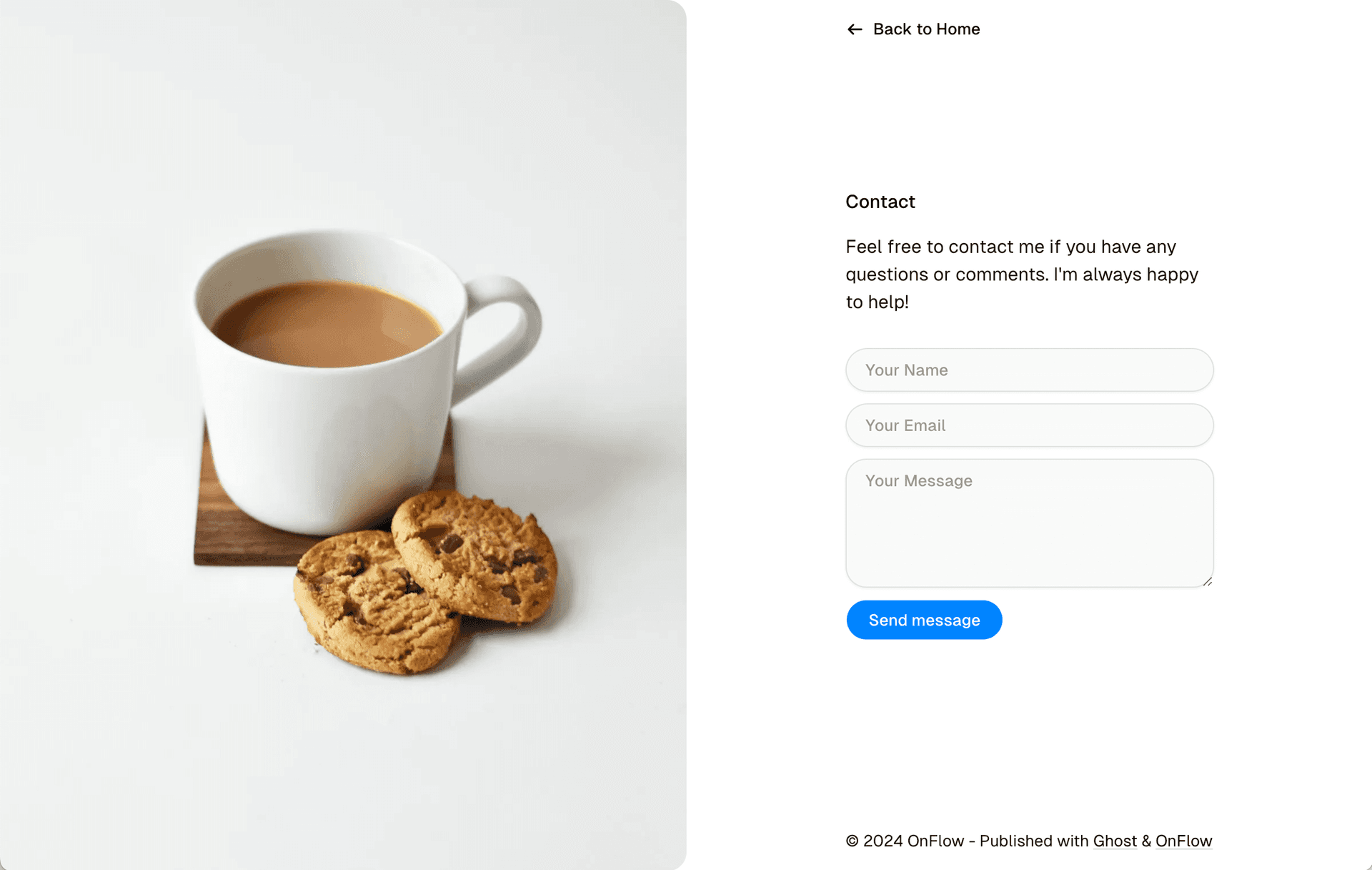 OnFlow theme Tags page