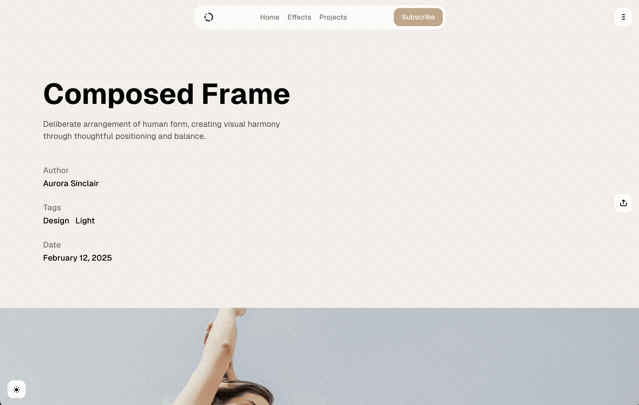Moment theme classic template