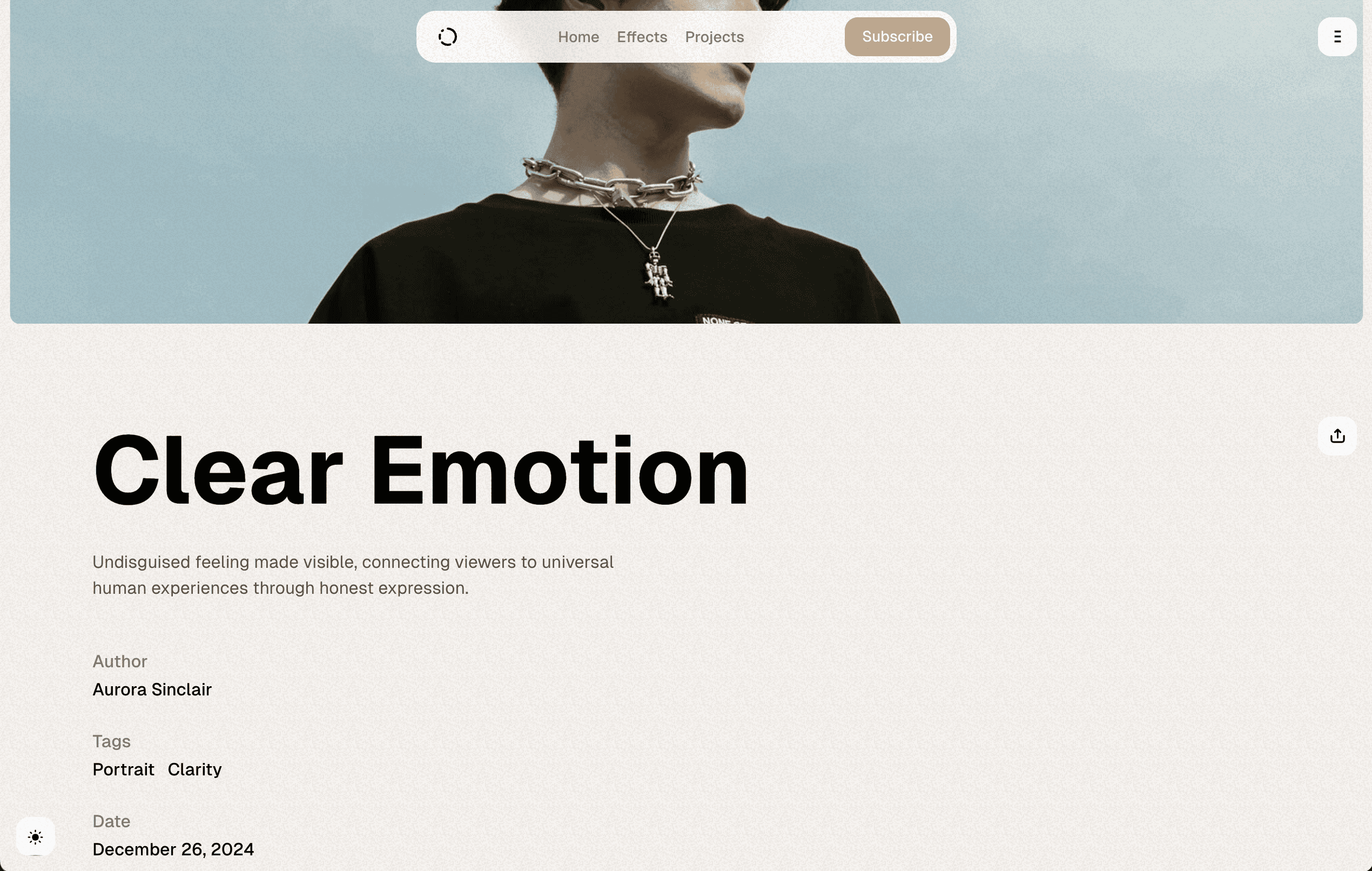Moment theme featured template
