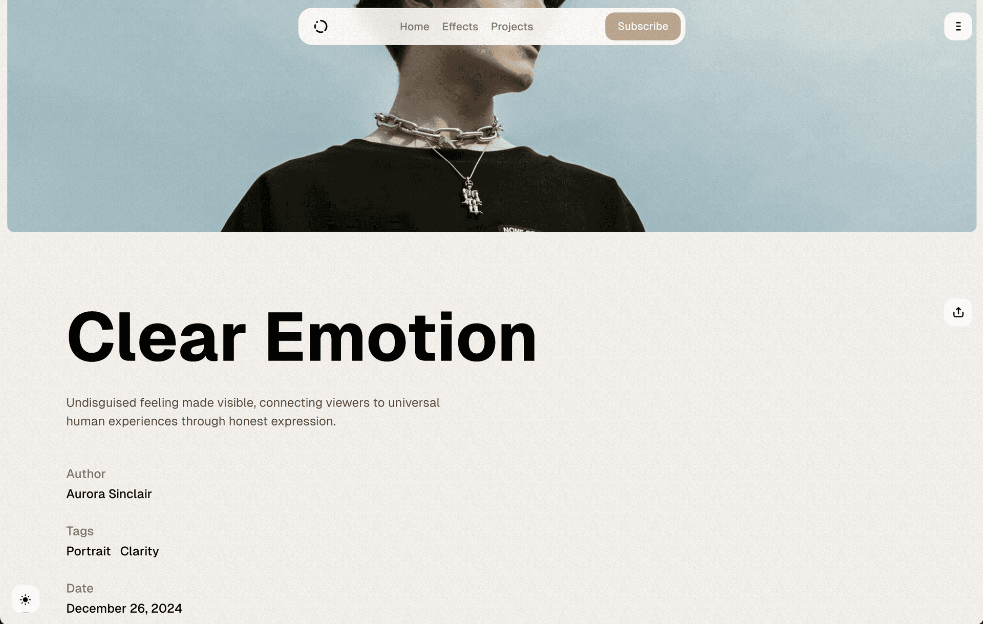 Moment theme featured template